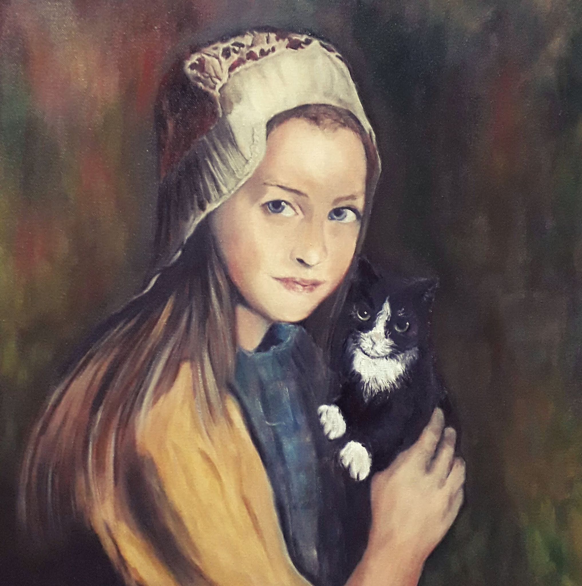Meisje met kat