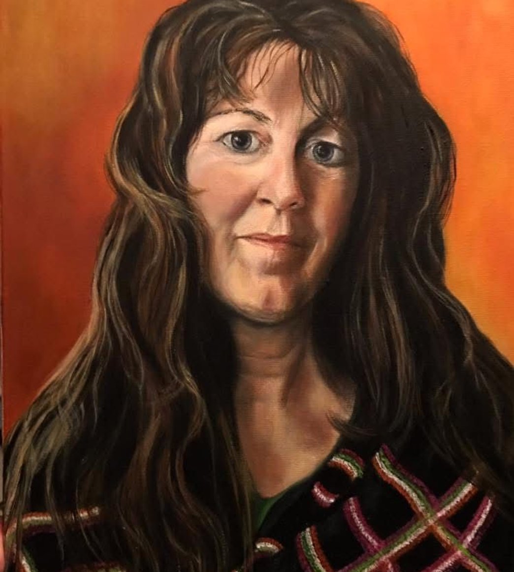 Zelfportret geschilderd door Wietske Sietzema
